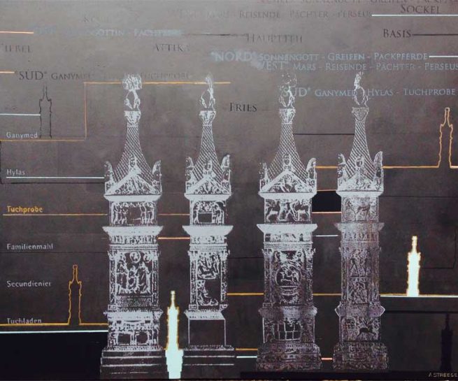 Siebdruck Igel Black