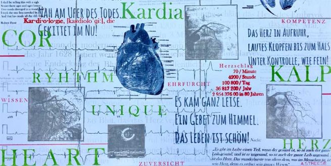 Organ Herz Siebdruck