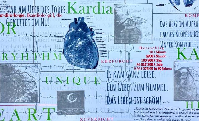 Organ Herz Siebdruck