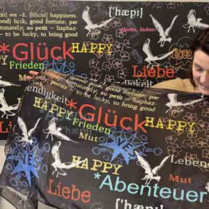 Anja Streese Kunst Schal