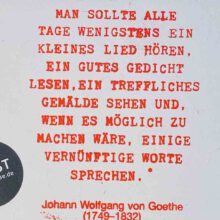 Man sollte jeden Tag... Man sollte jeden Tag...