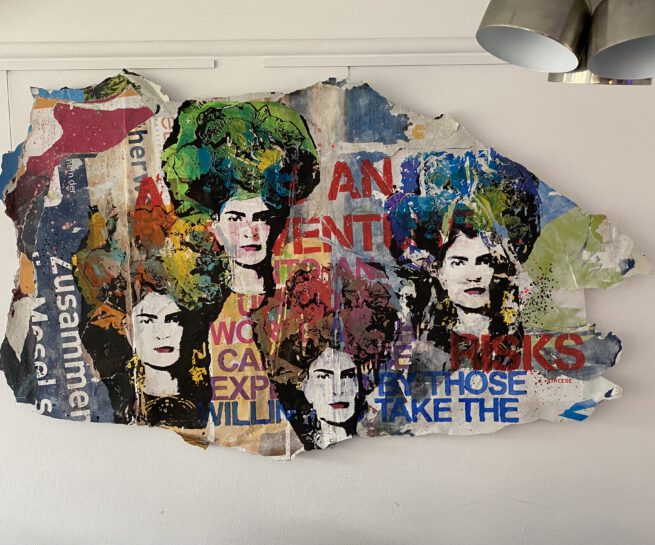 Frida Kahlo auf Plakatwand