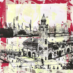 Hamburg,Hansestadt,Landungsbrücken,rot