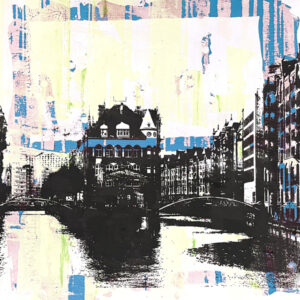 Hamburg,Speicherstadt,blau