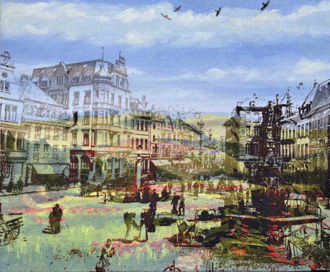 Hauptmarkt 1891 ft. Blumenwiese