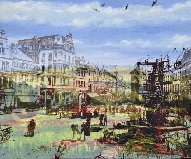 Hauptmarkt 1891 ft. Blumenwiese